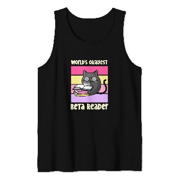 Discover Worlds Okayest Beta Reader 2Book Reviewer Author Writer Tank Tops