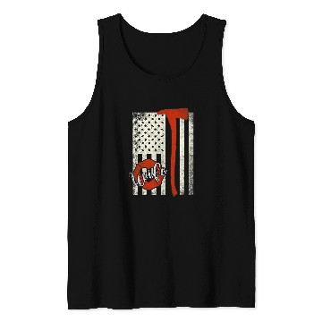Discover Womens Thin Red Line Firefighter Wife Tank Tops