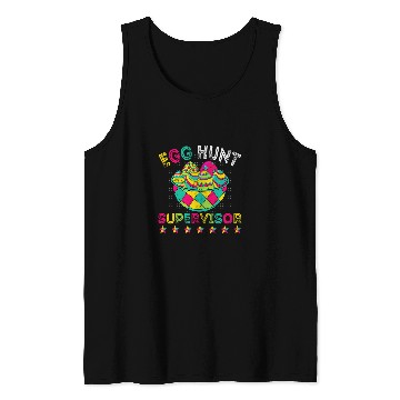 Discover Egg Hunt Supervisor Easter Egg Hunting Party Funny Mom Dad 2 Tank Tops