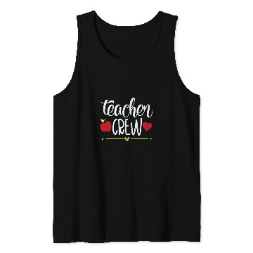 Discover Teacher crew cute teaching school student apple gift tee Tank Tops