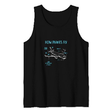 Discover How Planes Fly Funny Aviation Engineer Pilot Airplane Tank Tops
