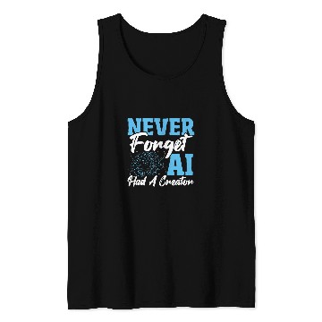 Discover Robot AI Computer Scientist AI Machine Learning Illustrated Tank Tops