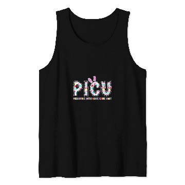 Discover PICU Pediatric Intensive Care Unit nurses Bunny Easter Tank Tops