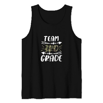 Discover Funny Team 3rd Grade Camo Teacher Student Back To School Tank Tops