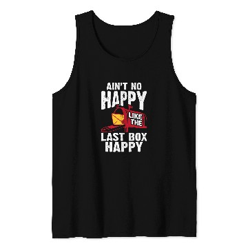 Discover Aint No Happy Postal Worker Mailman Mail Lady Mail Carrier Tank Tops