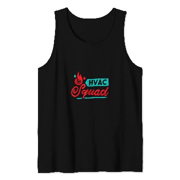 Discover Hvac Squad Hvac Tech and AC Repairman Team Tank Tops