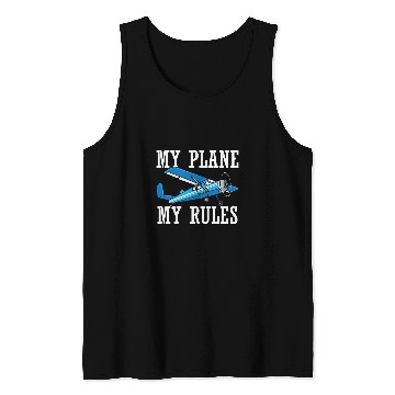 Discover My Plane My Rules Light Aviation Propeller RC Airplane Pilot Tank Tops