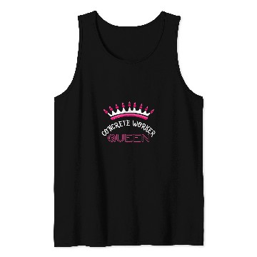 Discover Concrete Worker Queen Construction Tank Tops
