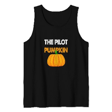 Discover The Pilot Behind The Pumpkin Men Funny Tank Tops