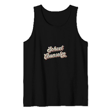 Discover Retro Counseling Teacher Appreciation School Counselor Tank Tops