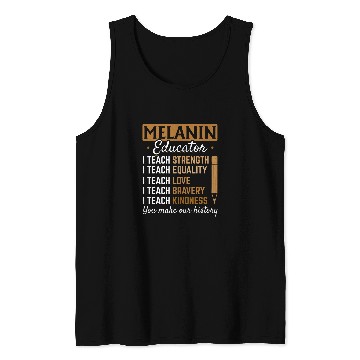 Discover HBCU College Student Melanin Educator Tank Tops