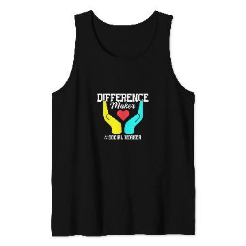 Discover Difference Maker Proud Social Worker 1 Tank Tops