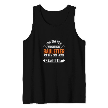 Discover Construction ladder construction worker construction site craft Tank Tops