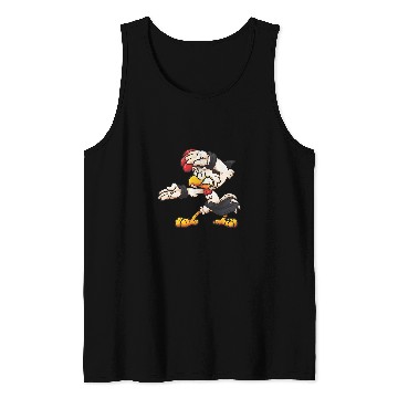 Discover Karate rooster black belt Tank Tops