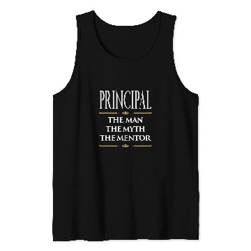 Discover Mens Principal Man Myth Mentor School Group Men Student Tank Tops