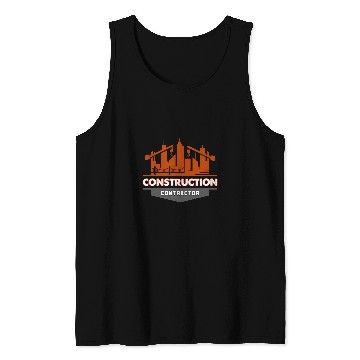 Discover Construction Crew Highway Worker Road Safety Contractor Tank Tops