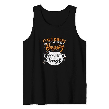 Discover Mental Health Brewing Positive Thoughts Halloween Tank Tops