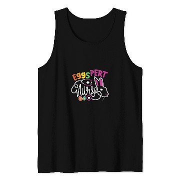 Discover Eggspert nurses Easter Bunny NP Funny RN Easter Day Nursing Tank Tops