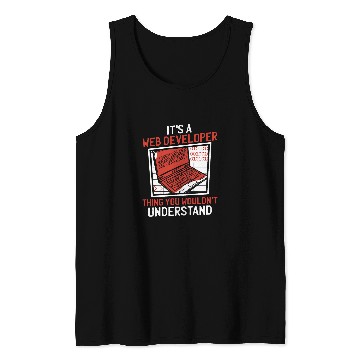 Discover Funny Web Developer Programmer Websites Coder Web Dev Tank Tops