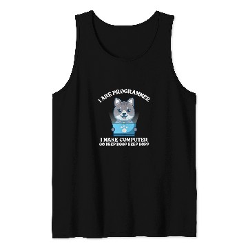 Discover I Are Programmer Cat Engineer Full Stack Software Developer Tank Tops