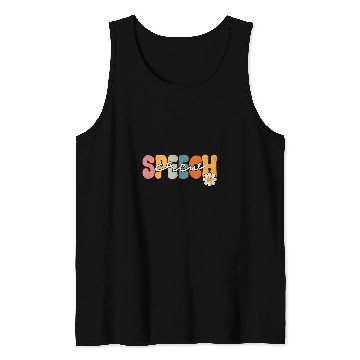 Discover Retro Speech Crew Pathologist SLP Groovy Tank Tops