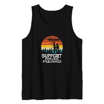 Discover American Lineman Powerline Worker 10 Tank Tops