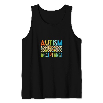 Discover Autism Awareness Month Acceptance Special Education Teacher Tank Tops