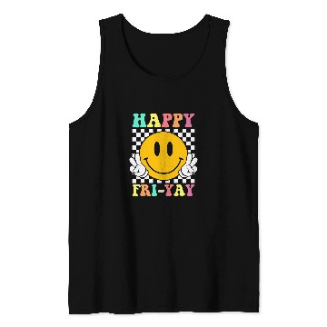 Discover Happy FriYay Funny Teacher Friday Weekend School Tank Tops