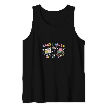 Discover Retro Rehab Squad SLP OT PT Team Physical Therapist Tank Tops