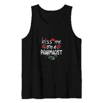 Discover Me Im A Pharmacist Shamrock St Patricks Tank Tops