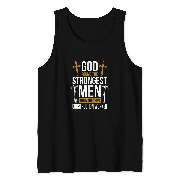 Discover Construction Worker Christian for Concrete Finisher Tank Tops