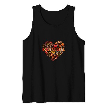 Discover Autumn Fall OT Occupational Therapy Therapist Thanksgiving Tank Tops