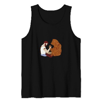 Discover Guy arm wrestling with bear Tank Tops