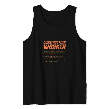 Discover Construction Worker Contractor Builder Handyman Gift 2 Tank Tops