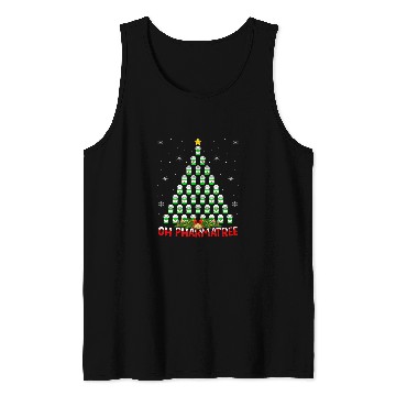 Discover Pharmacist Lover xmass Pajama Ugly Pharmacist Christmas Tree Tank Tops