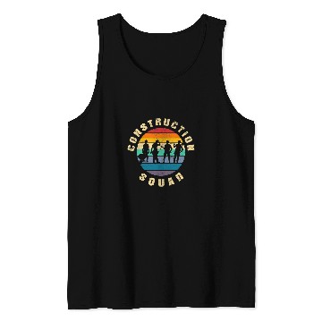 Discover Construction Worker Construction Squad Contractor Builder Tank Tops