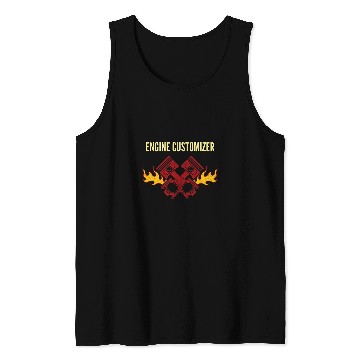 Discover Engine Customizer Car Mechanic Auto Car Repair Car Lover Tank Tops