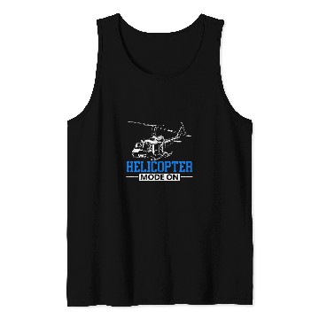 Discover Helicopter Mode On Flight Instructor Aeronautics Aviator Tank Tops