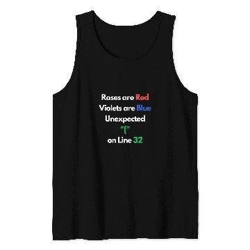 Discover Roses are red arrows are blue computer scientist Tank Tops