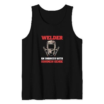 Discover Engineer with Common Sense Repairman Tank Tops