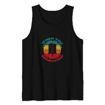 Discover Control the Mail Control Information Postal Worker Tank Tops