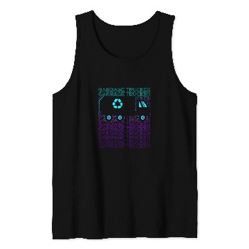 Discover Garbage Trucker Recycling Trash Truck Waste Separation Retro Tank Tops
