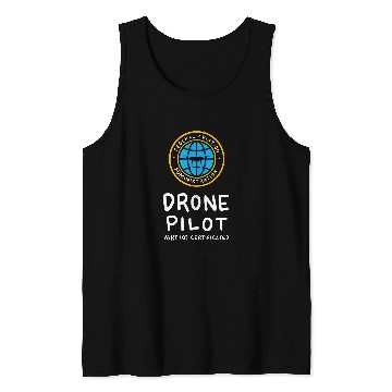 Discover Certified Drone Pilot Tank Tops