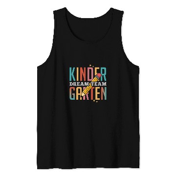 Discover Kindergarten Dream Retro Team Back To School Teacher Student Tank Tops