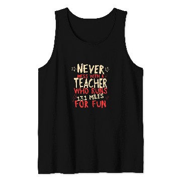 Discover Teacher Who Runs Half Marathon Funny Running Humor Runner 2 Tank Tops
