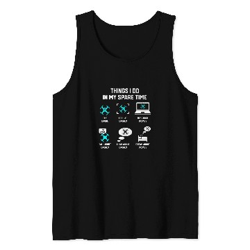 Discover Things I Do In My Spare Time Fly Drone Pilot Quadcopter Tank Tops