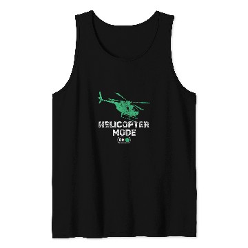 Discover Helicopter Mode On Funny Dad Daddy Father 3 Tank Tops