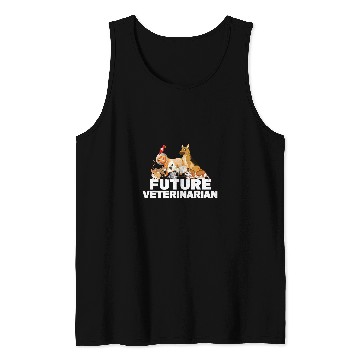 Discover Future Veterinarian Veterinary Assistant Graduation Party Tank Tops