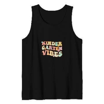 Discover Kindergarten Vibes Happy First Day Back To School Student Tank Tops