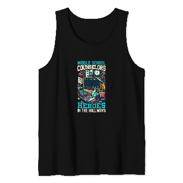 Discover Middle School Counselor Student Counseling Profession 8 Tank Tops